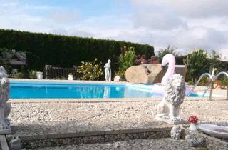 Einfamilienhaus kaufen in 04651 Bad Lausick, Wohnen wie im Urlaub – Einfamilienhaus mit Pool und traumhaftem Garten