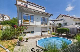 Haus kaufen in 72636 Frickenhausen, Exklusives EFH mit ELW, Pool & Sonnenterrassen in begehrter Lage von Frickenhausen / Tischardt
