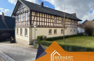 Haus kaufen in 96190 Untermerzbach, Authentisches Fachwerk-Ensemble mit Scheune und viel Raum für individuelle Wohnideen