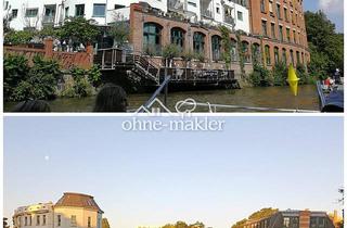 Wohnung kaufen in 04229 Leipzig, "Ihr Morgenkaffee mit Flussblick - 3 Zimmer, Loggia & unverbaubare Wasserlage in Leipzig Plagwitz"