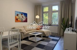 Wohnung mieten in 40472 Düsseldorf, klimatisiert, löffelfertig vollständig möbliert und renoviert, 2 Zi, KDB und Balkon