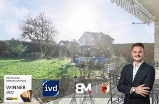 Wohnung kaufen in 89365 Röfingen, Erdgeschosswohnung mit Garten & zusätzlicher Gewerbeeinheit – vielseitig nutzbar