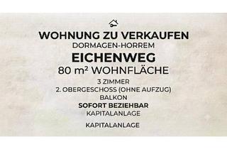 Wohnung kaufen in 41540 Dormagen, Dormagen - Vermietete 3-Zimmer Wohnung mit Balkon in Dormagen-Horrem