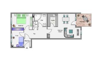 Wohnung kaufen in 71131 Jettingen, Jettingen - Erdgeschosswohnung mit Terrasse und TG-Stellplatz von Privat