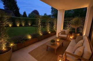 Wohnung kaufen in 14532 Stahnsdorf, Erstbezug mit Sonnengarten: Helle Wohnung mit Terrasse & ca. 125 m² Garten in Süd-West-Lage