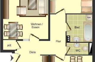 Sozialwohnungen mieten in Altenbrückstraße 81, 40599 Hassels, 3 Zimmer-Wohnung in Düsseldorf-Hassels / WBS erforderlich