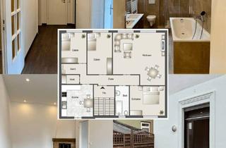 Wohnung mieten in 45701 Herten, Stilvolle 4-Zimmer-Wohnung mit Terrasse, Küche, Kamin, Ankleide & viel Stauraum