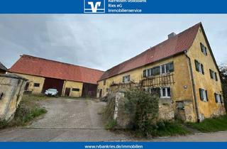 Haus kaufen in 86732 Oettingen, Abrissobjekt oder Kernsanierungsobjekt: Ehemaliges landwirtschaftliches Anwesen mit herrlichem Garte