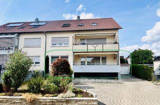 Wohnung kaufen in 71139 Ehningen, Solide Erdgeschosswohnung mit großzügigem Wohnbereich, zwei Balkonen und einer Garage
