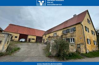 Haus kaufen in 86732 Oettingen, Abrissobjekt oder Kernsanierungsobjekt: Ehemaliges landwirtschaftliches Anwesen mit herrlichem Gartengrundstück in Oettingen