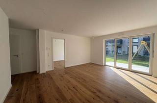 Wohnung kaufen in Betrastr. 2C, 63743 Obernau, Zukunftssicher & Barrierefrei: Stilvolle 2-Zimmer-Erdgeschosswohnung mit Gartenanteil