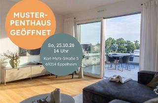 Wohnung kaufen in Karl-Metz-Straße, 69214 Eppelheim, 4-Zimmer-Neubauwohnung mit grünem Innenhof & direkter Heidelberg-Anbindung