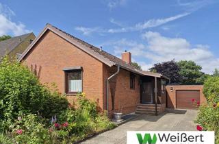 Haus kaufen in 25582 Hohenaspe, Wohnen auf einer Ebene – gepflegter Bungalow mit Westgarten, überdachter Terrasse & flexiblem Grundr