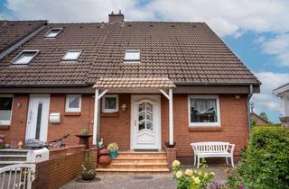 Reihenhaus kaufen in 25335 Elmshorn, Endreihenhaus mit Traumgarten, Terrasse, Homeoffice-Etage, Stellplatz & viel Platz für Familie