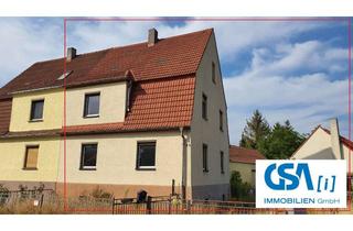 Haus kaufen in Frauenhainer Strasse 24, 01609 Röderaue, Großzügige, teilsanierte DHH im Rohbau mit 2.870 m² GRD