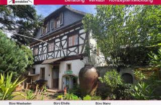 Haus kaufen in 65375 Oestrich-Winkel, Historisches Fachwerkanwesen mit Nebengebäude, großem Weinberg und Rheinblick