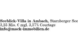 Villa kaufen in 82541 Münsing, Seeblick-Villa in Ambach