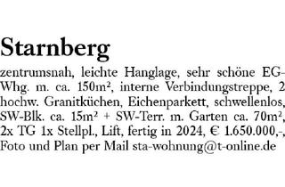 Wohnung kaufen in 82319 Starnberg, Starnberg zentrumsnah