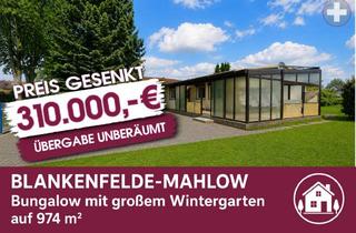 Einfamilienhaus kaufen in 15827 Blankenfelde-Mahlow, Preis gesenkt! Blankenfelde-Mahlow - Bungalow mit großem Wintergarten auf 974m² | Übergabe unberäumt