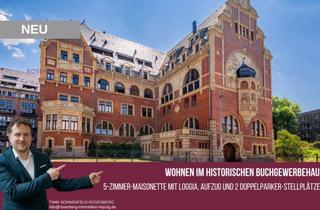 Wohnung kaufen in Gutenbergplatz 5 ETW71, 04103 Leipzig, Geschichte auf zwei Ebenen: Maisonette im Buchgewerbehaus – provisionsfrei für Käufer