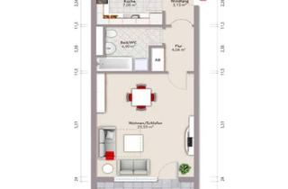 Wohnung kaufen in 75173 Pforzheim, Pforzheim - Modernisierte 1,5-Zimmer-Wohnung