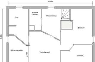 Wohnung mieten in 32657 Lemgo, Gemütliche 44m² Nichtraucher- Wohnung mit Einbauküche im DG eines freistehenden Hauses