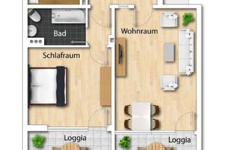 Wohnung kaufen in Gutenbergplatz 38, 59821 Arnsberg, 2 Zimmer Wohnung zur Eigennutzung mit zwei Balkonen in bester Innenstadtlage