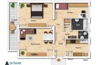 Wohnung kaufen in Gutenbergplatz 37, 59821 Arnsberg, Kapitalanlage - Großzügige Wohnung mit großflächigem Balkon in bevorzugter Innenstadtlage