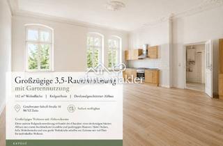 Wohnung mieten in 06712 Zeitz, 3,5 Raumwohnung 112 qm, saniert mit Gartennutzung im Erdgeschoss