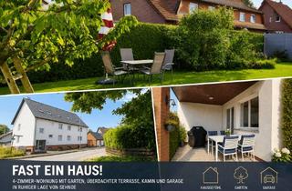Wohnung kaufen in 31319 Sehnde, Fast ein Haus: 4-Zi.-Wohnung, überd. Terrasse, Garten, tolle EBK, Kamin, Garage im 3-Parteien Haus!