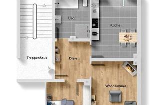 Wohnung kaufen in 55118 Neustadt, Stilvolle Altbauwohnung mit hohen Decken, saniertem Bad & großem Balkon