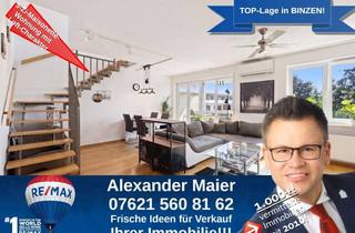 Wohnung kaufen in 79589 Binzen, WOW - Wohnung wie ein Haus: TOP Maisonette mit zwei Balkonen und TG-Stellplatz in Binzen!