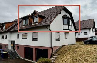 Wohnung mieten in Leipziger Straße, 74722 Buchen, Helle 4-Zimmer-Dachgeschosswohnung mit Balkon, Garage und Stellplatz, ruhige Wohngegend in Buchen
