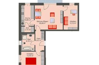 Wohnung mieten in 95444 Gartenstadt, Neuwertige Wohnung mit drei Zimmern sowie Balkon und EBK in zentraler Lage