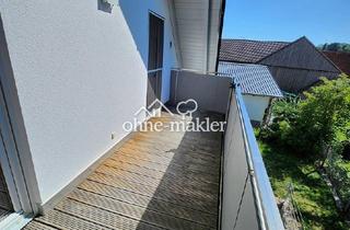 Wohnung mieten in 86485 Biberbach, Affaltern: Moderne Dachgeschosswohnung mit Glasfaser, Balkon - inklusive Küchenzeile