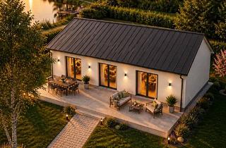 Haus kaufen in 95183 Feilitzsch, Nachhaltiges Bungalow in Holzständerbauweise | KfW-40 | Luft-/Wasser-Wärmepumpe schlüsself.