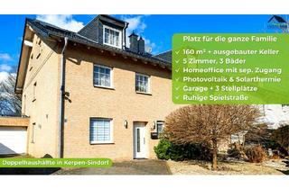 Doppelhaushälfte kaufen in 50170 Kerpen, Kerpen - Raum für die ganze Familie - Doppelhaushälfte mit 160 m², ausgebautem Keller & PV in Kerpen-Sindorf
