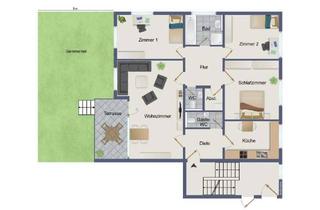Wohnung kaufen in 79379 Müllheim, Stadtwohnung mit Gartenanteil