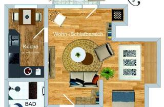 Wohnung mieten in Heringstraße 127, 45968 Gladbeck, Schönes Single-Apartment mit Balkon und ebenerdiger Dusche im EG