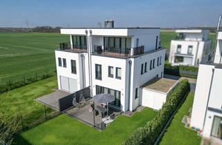 Haus mieten in 40489 Wittlaer, Hochmodernes Raumwunder: 7-Zi-Wohlfühl-DHH! EBK! Studio! Panoramaterrasse! Garage! Effizienzhaus!