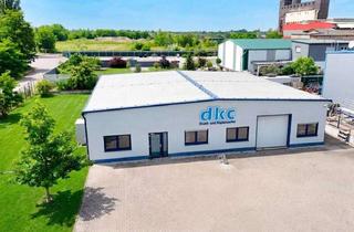 Gewerbeimmobilie kaufen in An Den Rohrwerken 26, 06749 Bitterfeld-Wolfen, Sofort effizient Arbeiten: moderne möblierte Produktionshalle mit Büro und Freiflächen in Bitterfeld