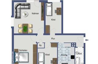 Wohnung kaufen in Borgfelder Stieg 28, 21502 Geesthacht, Seit fast 40 Jahren vermietet – 4 Zimmer, 1. Etage, Südbalkon – provisionsfreie Kapitalanlage