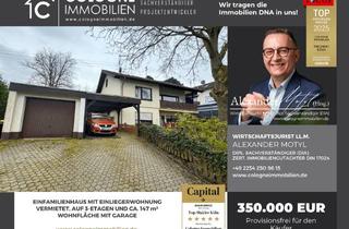 Einfamilienhaus kaufen in 53639 Königswinter, EINFAMILIENHAUS MIT EINLIEGERWOHNUNG VERMIETET, AUF 3-ETAGEN UND CA. 147 m² WOHNFLÄCHE MIT GARAGE