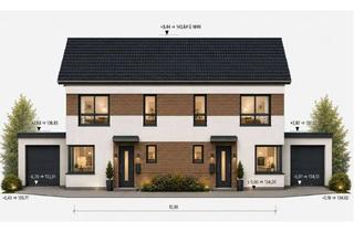 Doppelhaushälfte kaufen in Charlotte Kaufmann Straße 22, 52249 Eschweiler, Förderfähig - Neubau-Doppelhaushälfte mit Garage, 136 m² Wohnfläche, SW-Garten inkl. Grundstück