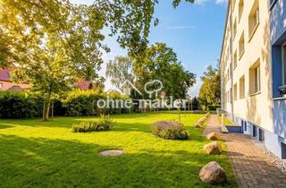 Wohnung kaufen in 04571 Rötha, Ansprechend saniert + teilmöbliert + 3 Zi Wohnung, ruhig gelegen mit EBK, Keller & Tageslichtbad