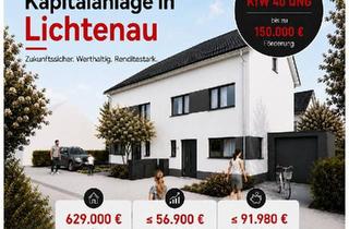 Doppelhaushälfte kaufen in 77839 Lichtenau, Lichtenau - Neubauprojekt im KfW 40 QNG Standard: 4 Moderne & schlüsselfertig