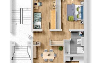 Wohnung kaufen in 04177 Altlindenau, Dreiraumwohnung mit Terrasse, Balkon und Tiefgaragenstellplatz