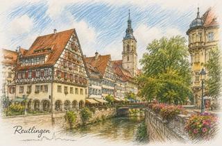 Wohnung mieten in 72762 Reutlingen, Charmante 3-Zimmer-Dachgeschosswohnung mit Balkon & Garten – Wohnen in ruhiger Bestlage von Reutling