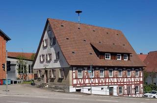 Haus kaufen in 74405 Gaildorf, Charmantes denkmalgeschütztes ehemaliges Rat- und Schulhaus mit angrenzendem Scheunengrundstück