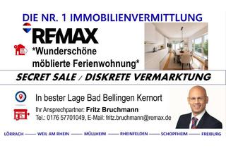 Wohnung kaufen in 79415 Bad Bellingen, Wunderschöne möblierte Ferienwohnung mit Balkon, traumhaftem Blick in die Rheinebene und Stellplatz